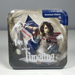 Timeline American History Card Game With Tin Fredric Henry Asmodee 2016 Sealed